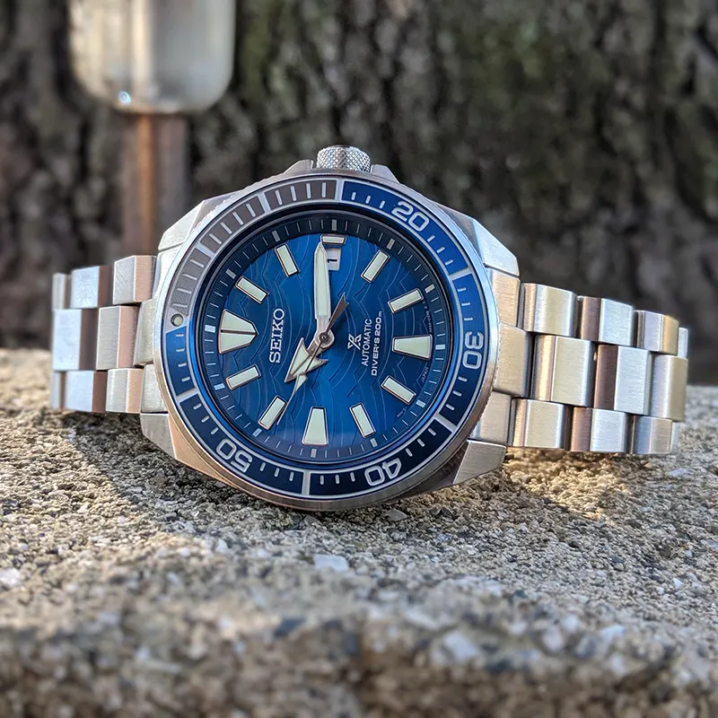 Seiko Prospex Samurai Save The Ocean Blue Dial Men's Watch | SRPD23J1